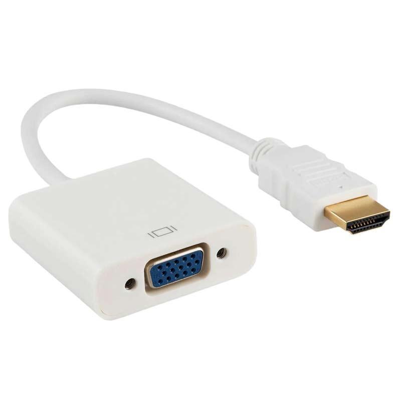 Видео адаптер - HDMI - VGA - Бела