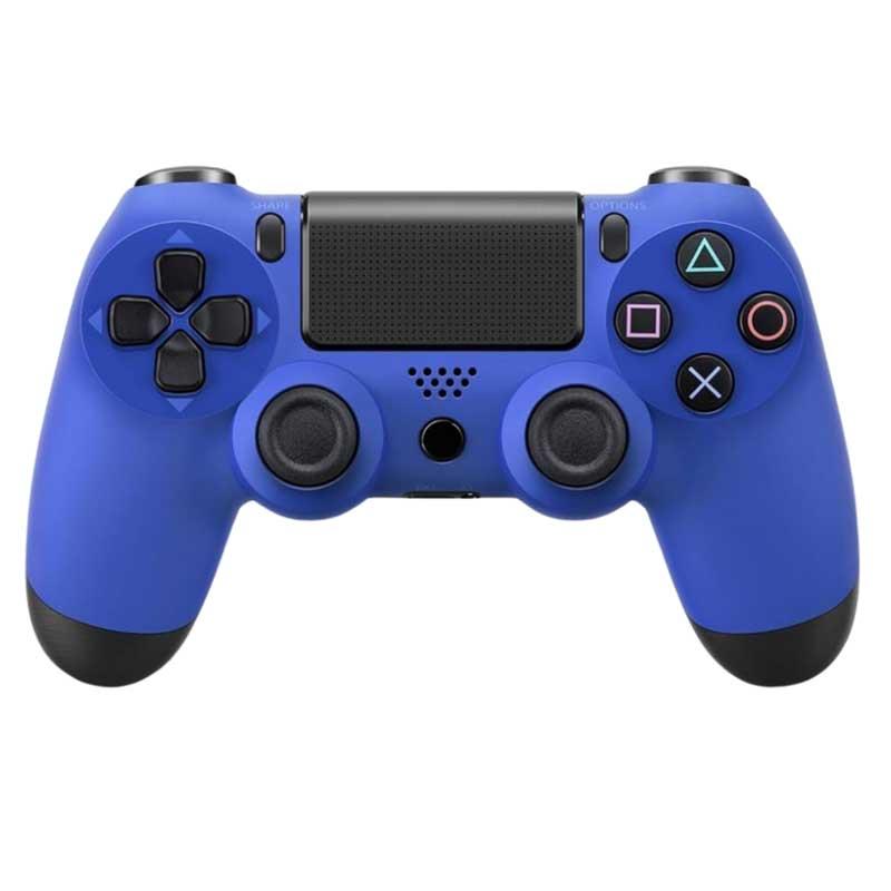 Безжичен контролер за PlayStation 4 - Doubleshock PS4 - Сина
