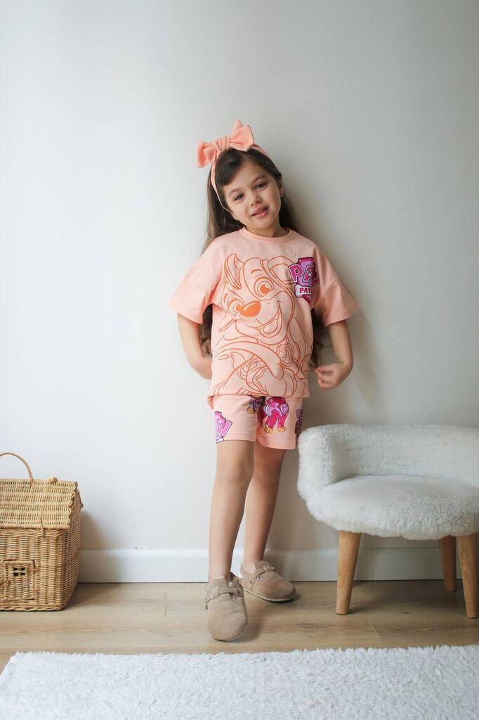 Детски летен комплет за девојчиња Патролни шепи