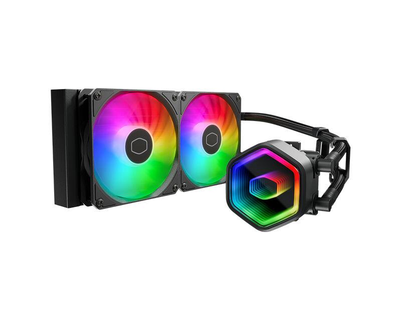 Cooler Master MasterLiquid 240 Core II ARGB водено ладење со црна боја (MLW-D24M-A18PA-R1)
