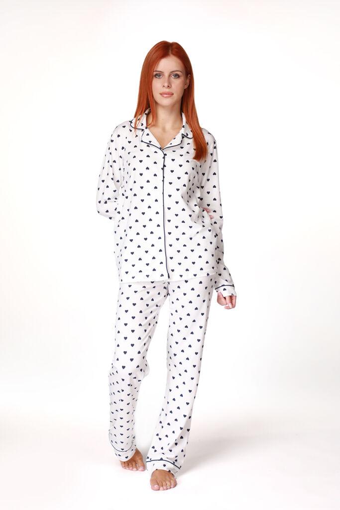 SF женски сет пижами 735161 NAVY HEART DD FW25