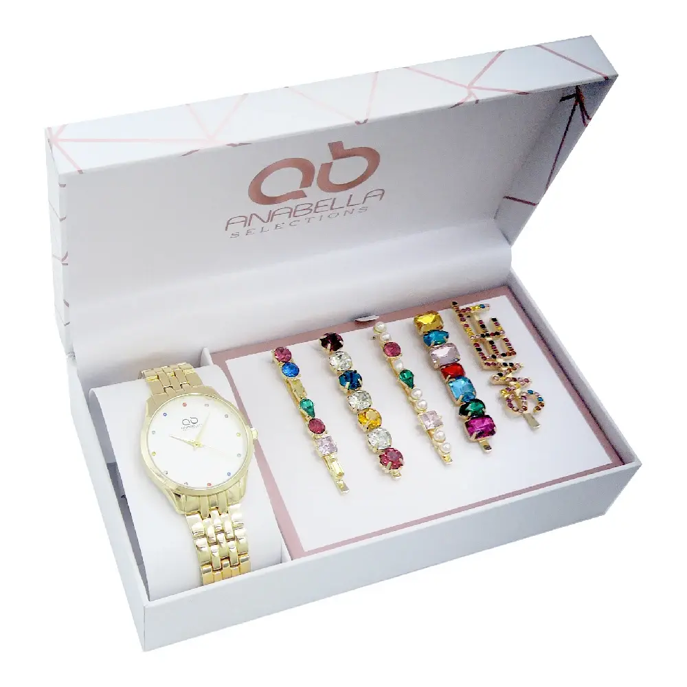 Подарок сет Рачен часовник и шноли Балзам, златна боја