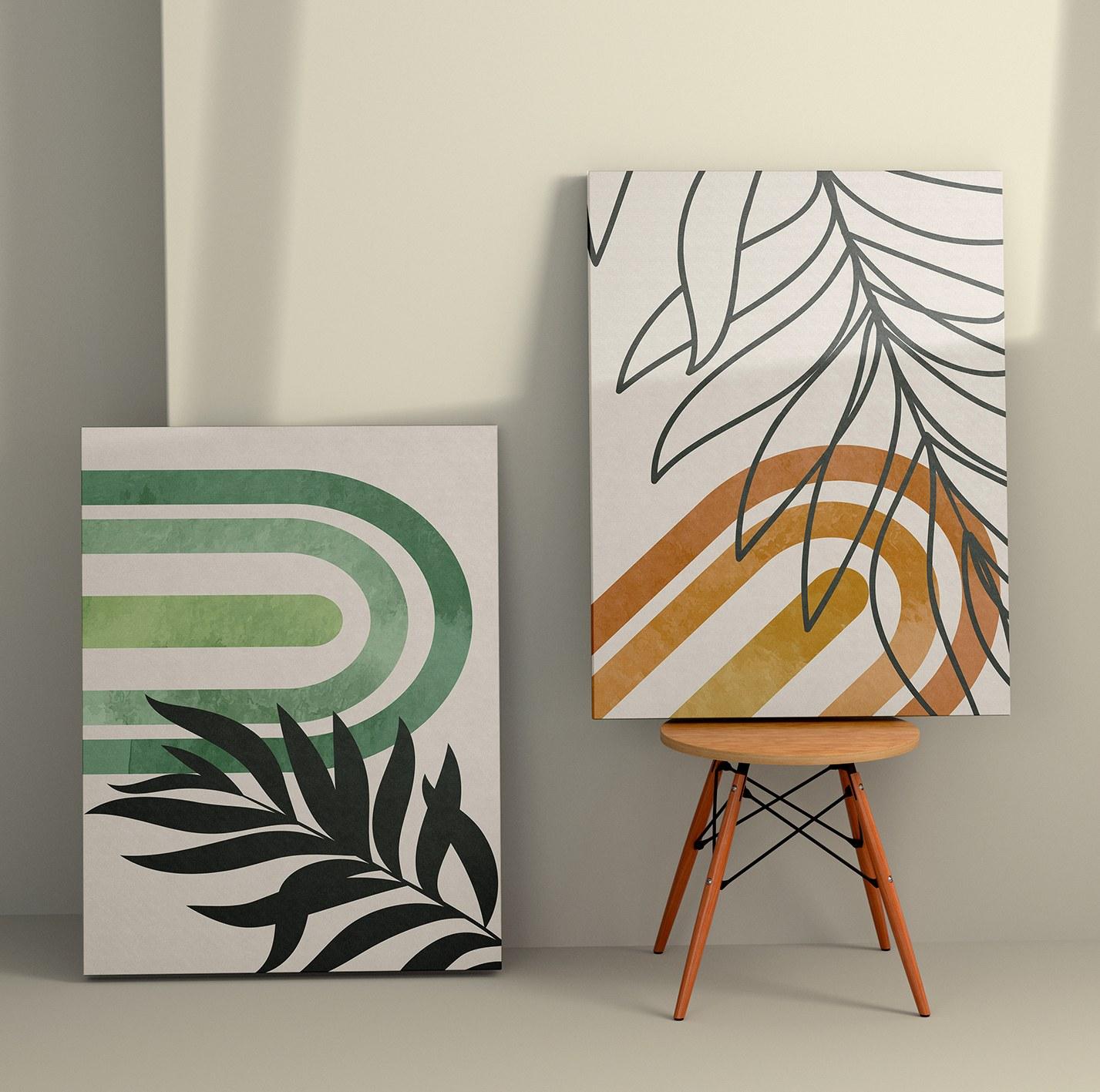 Слика на платно од Wallity во 2 дела