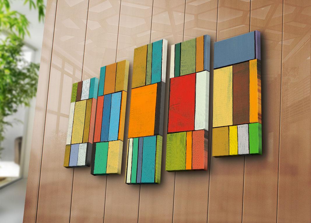 Слика на платно од 5 дела на Wallity