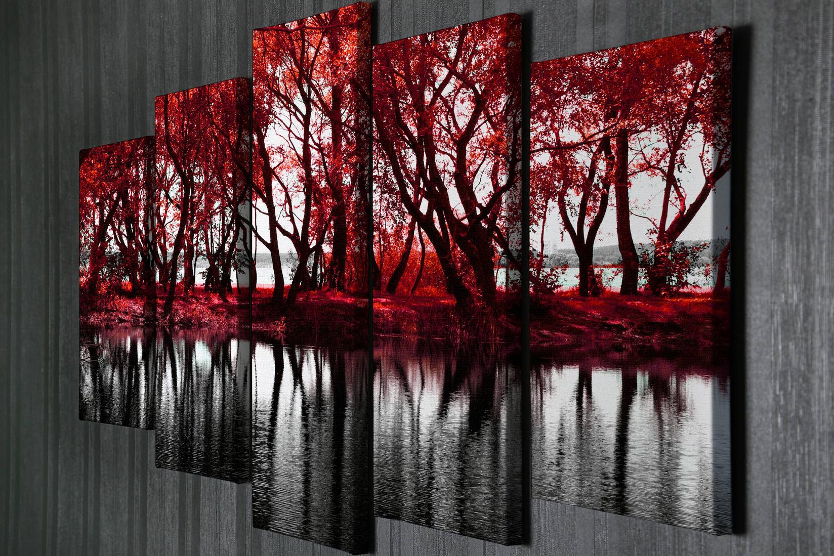 Слика на платно од 5 дела на Wallity