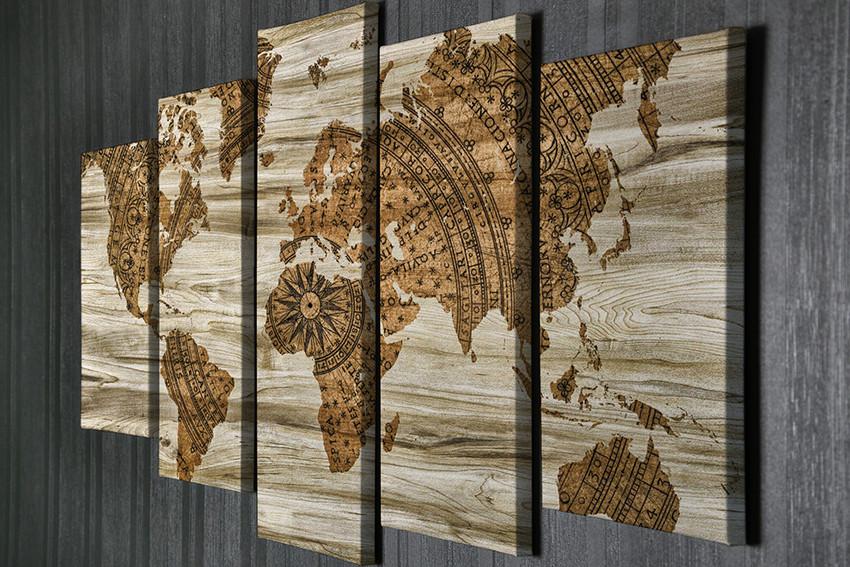 Слика на платно од 5 дела на Wallity