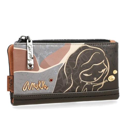 ANEKKE Паричник, 1 Патент + Копче,  Heartbeat, 39789-907, 18x10x2цм