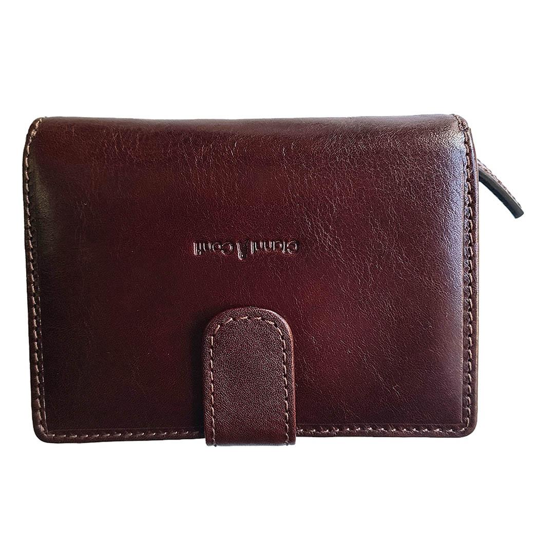 ELDA TRADE Паричник, Женски, Кожен, 4 прегради, 9408086, 15, 5x10x3цм, Кафеава