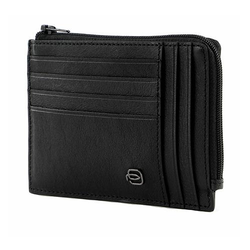 PIQUADRO Паричник,  PU1243B3R/N, 12, 5x9x1цм, Црна