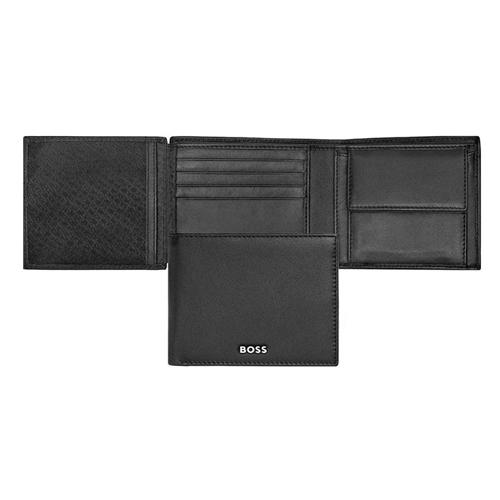BOSS Паричник, Машки, Кожен, Classic smooth, HLN403A, 11, 5x9, 5x2цм, Црна