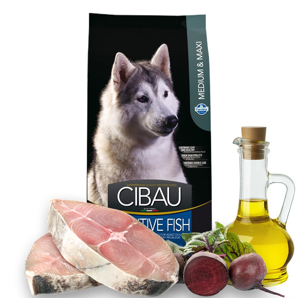 CIBAU Cibau Sensitive Fish Medium & Maxi Крекери со Риба и зеленчук [Вреќа 12кг]