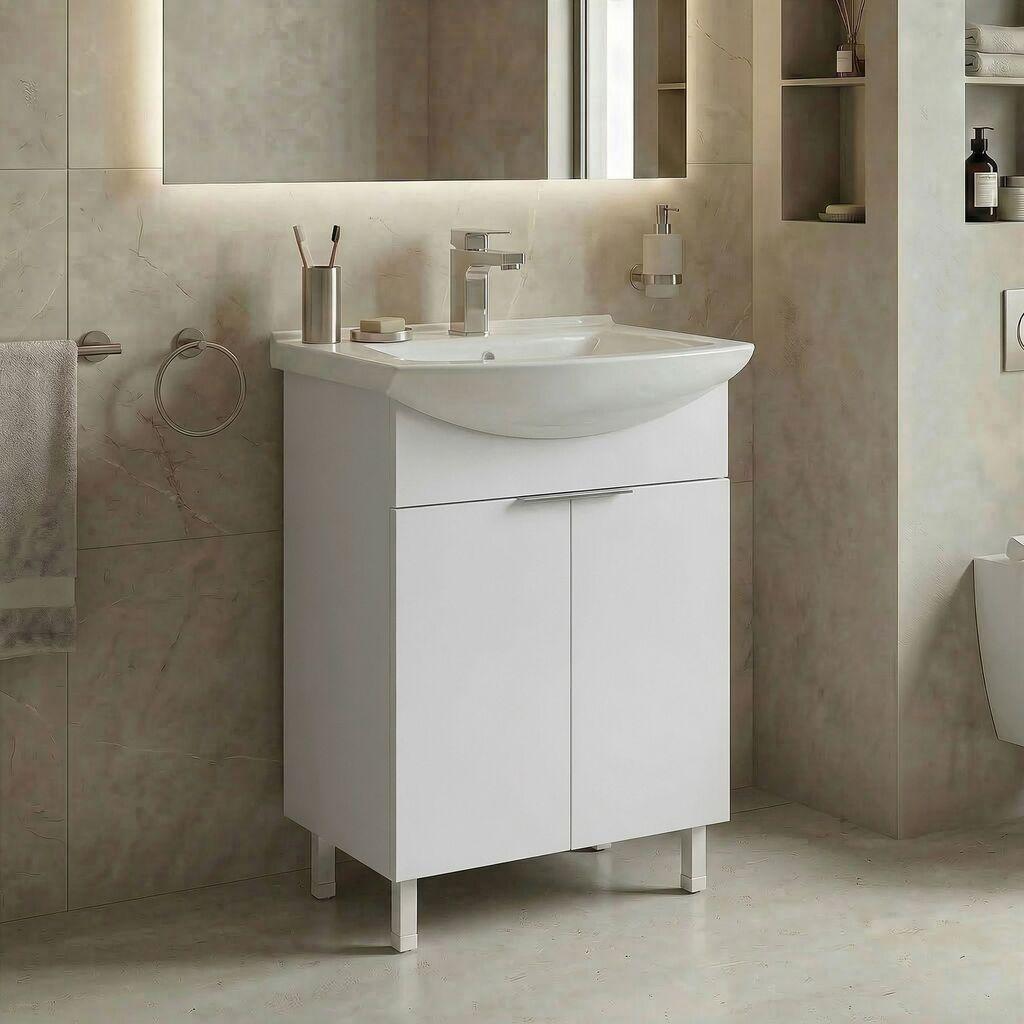 Полица за бања Hanah Home, крем
