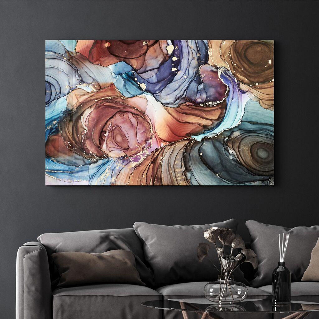 Декоративна слика Wallity на калено стакло, 70x110 см, шарена