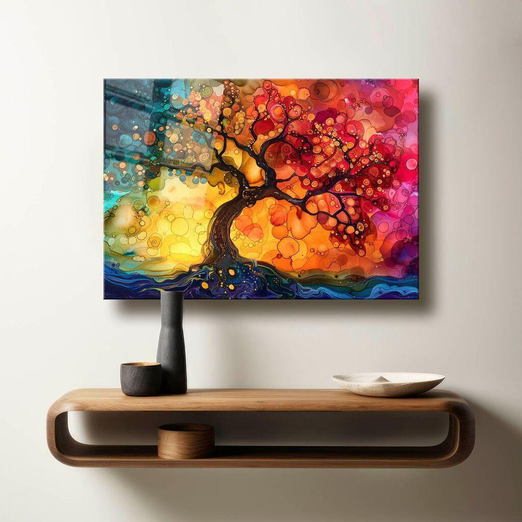 Декоративна слика Wallity на калено стакло, 60x90 см, шарена