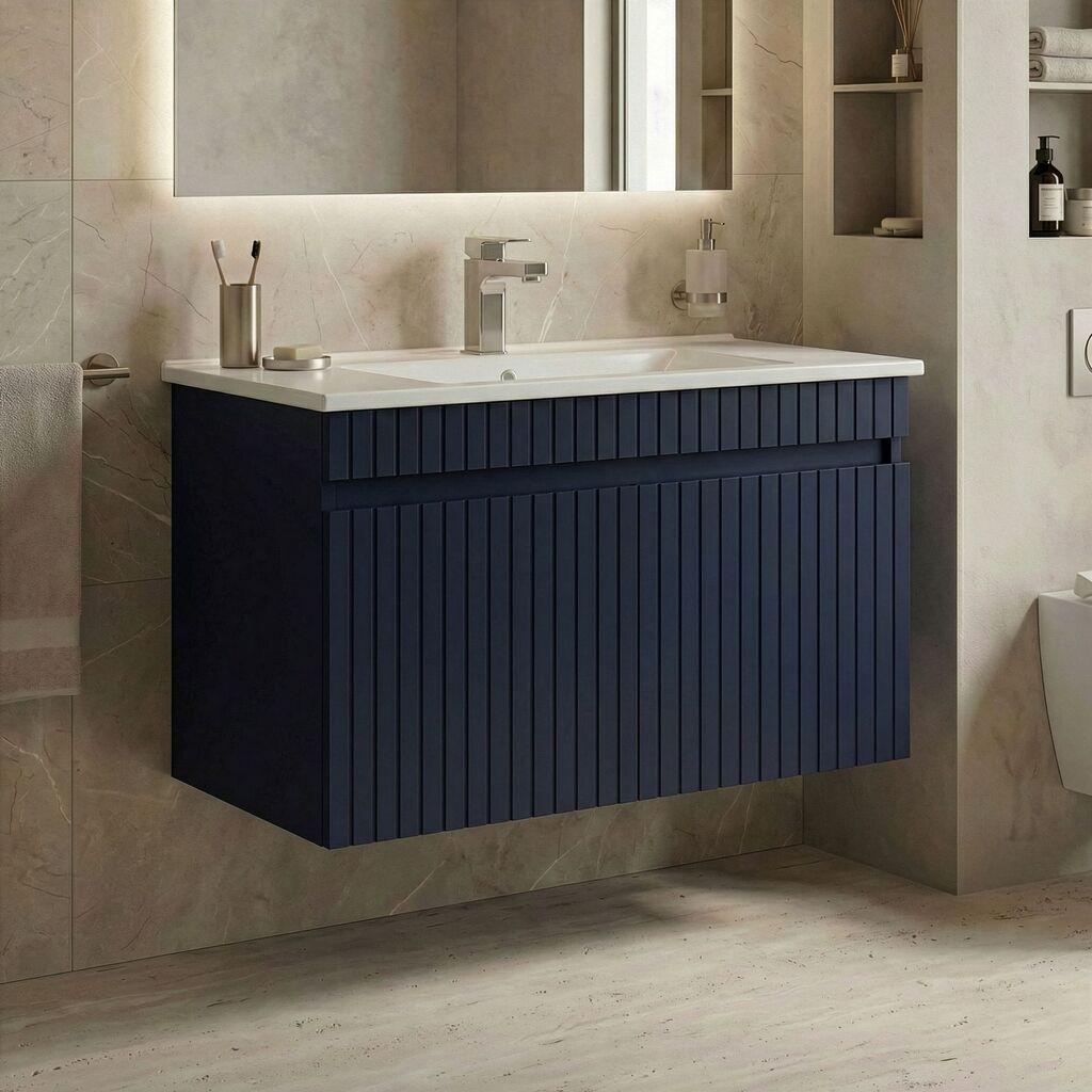 Полица за бања Hanah Home, антрацит