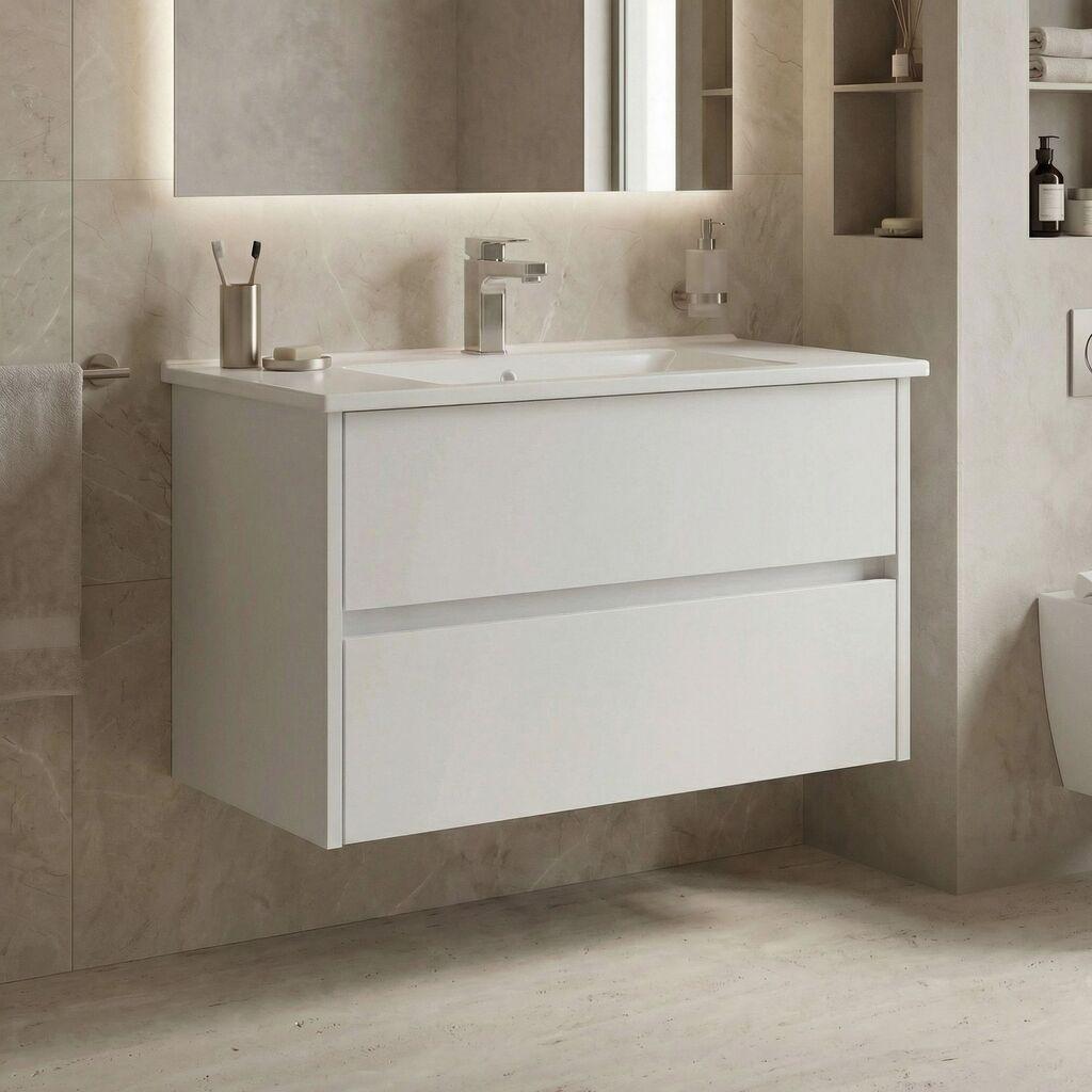Полица за бања Hanah Home, кафеава