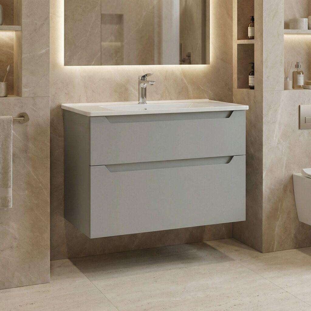 Полица за бања Hanah Home, антрацит