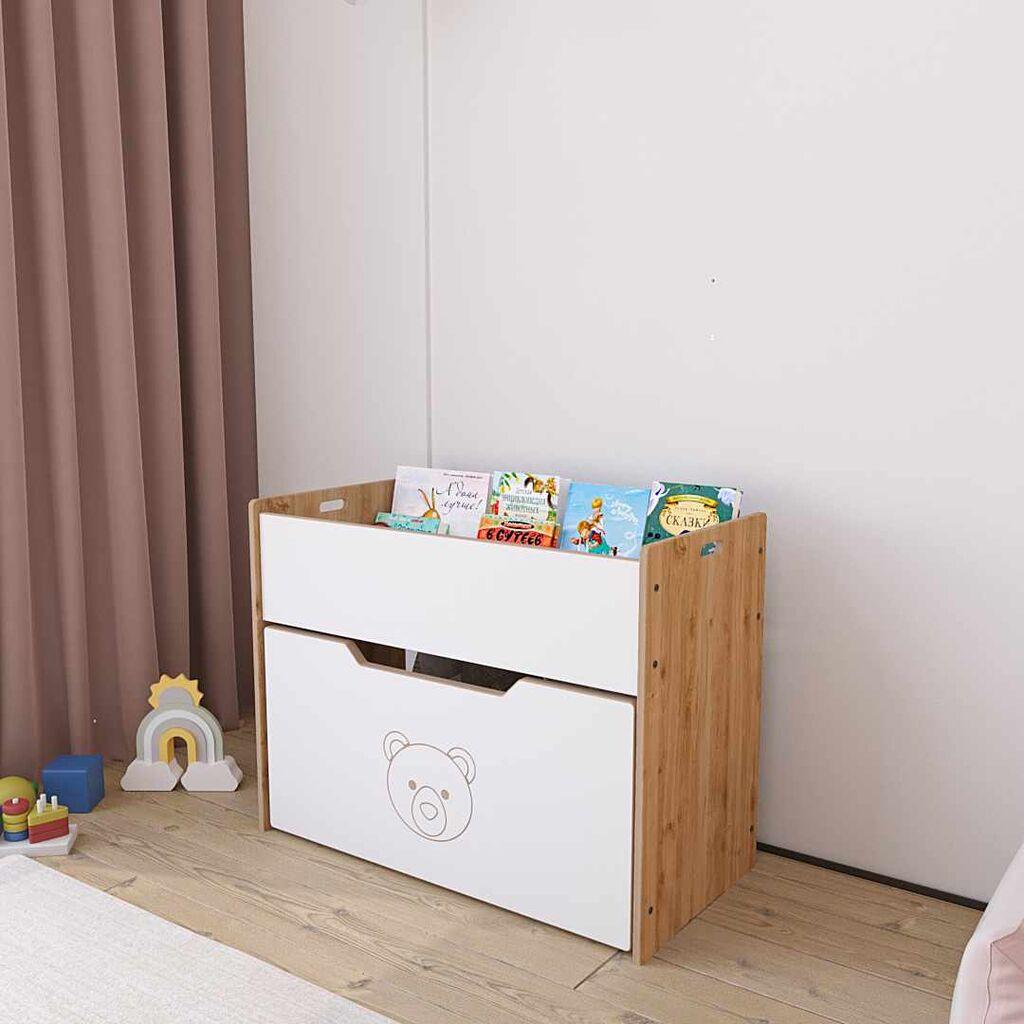 Полица за книги Hanah Home, 70x55x35cm, бела