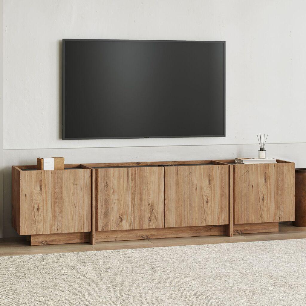 Комода за телевизор Nordure, 180x46x35 см, антрацит