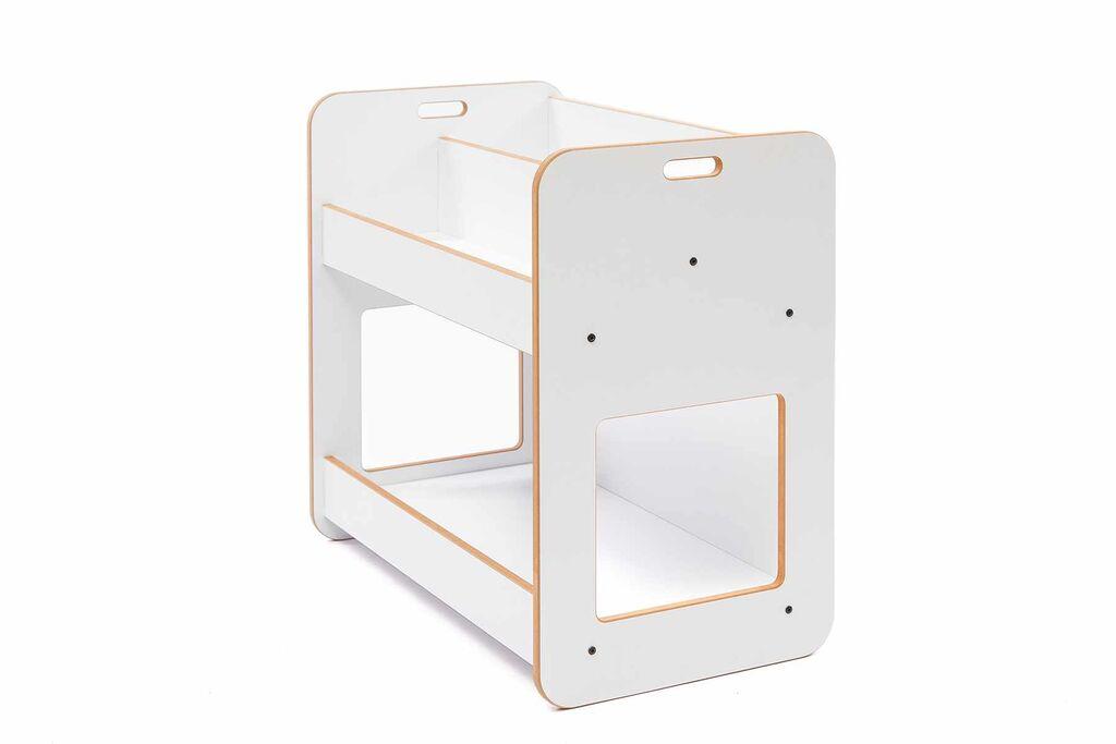 Полица за книги Hanah Home, 57x55x34 см, бела