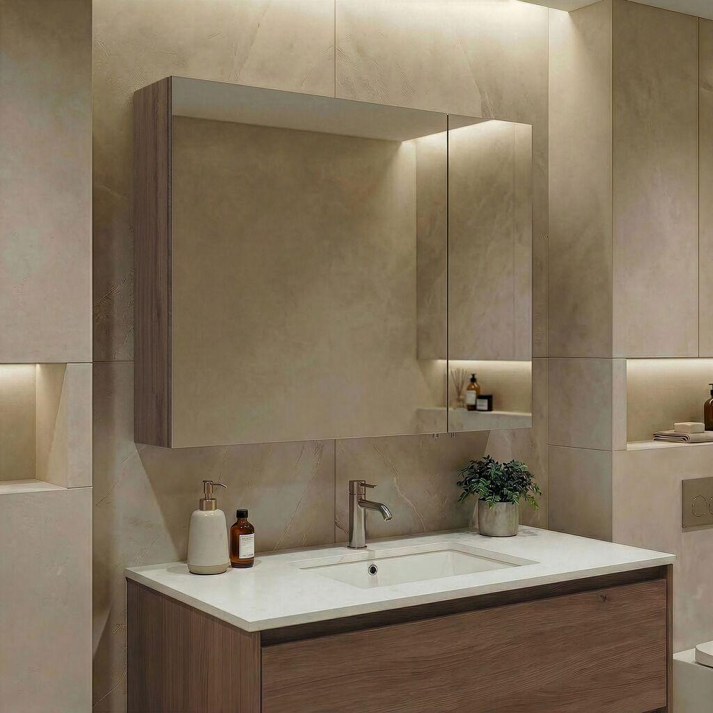 Полица за бања Hanah Home, беж