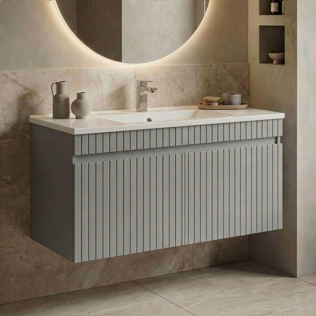 Полица за бања Hanah Home, антрацит