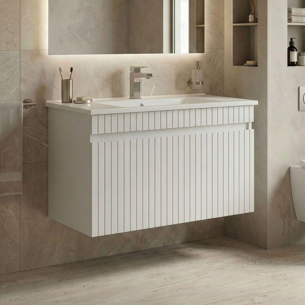 Полица за бања Hanah Home, антрацит