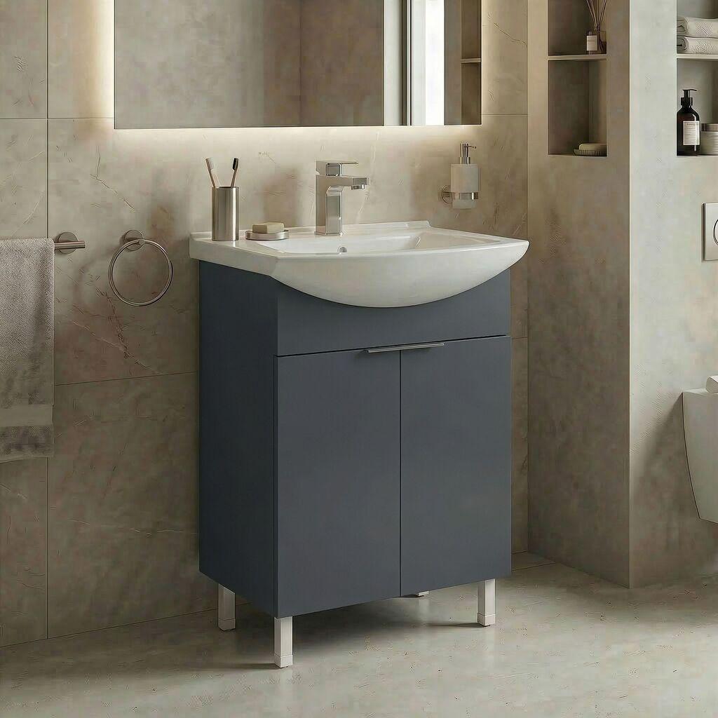 Полица за бања Hanah Home, крем