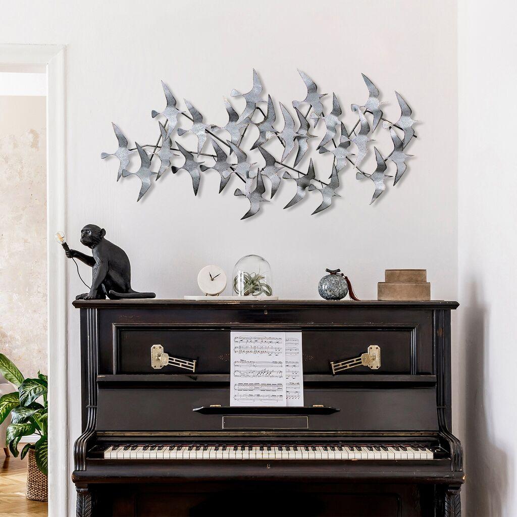 Wallity dzидна декорација Martilar 3, 59x124cm, сребрена