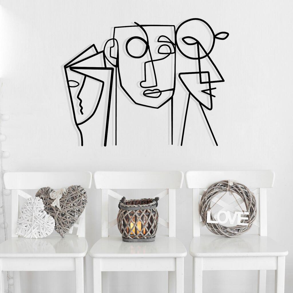 Wallity декорација за dzид Aeimnestus, 50x39 см, црна