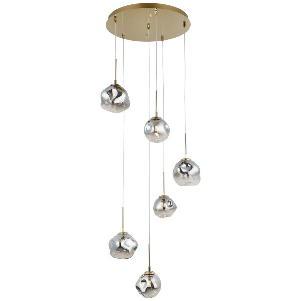 Opviq Luster Herman-80-06, O18, 15cm, IP20 Златно-сребрени бои