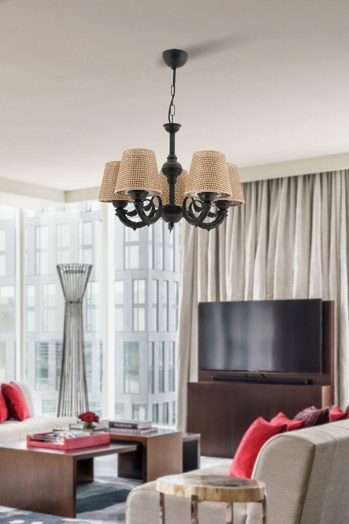 Лустер Opviq Fiona Hazeran, 15x10x13cm, IP20, беж-црн