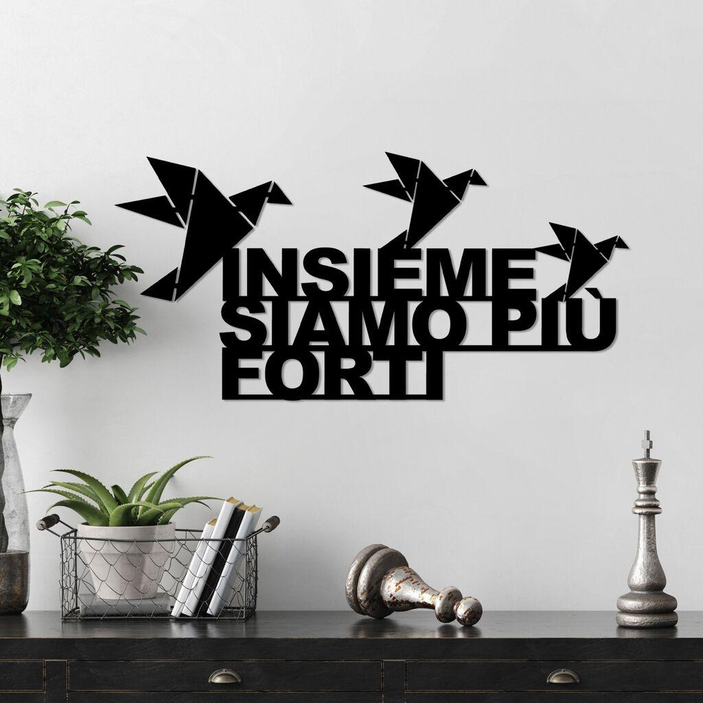 Wallity декорација за dzид Insieme 1, 60x30 см, црна