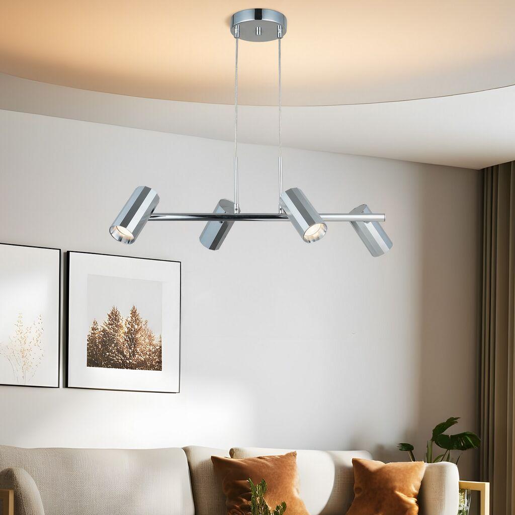 Opviq Chandelier Oktano-51-04, O6, 12cm, IP20 Сребрена боја