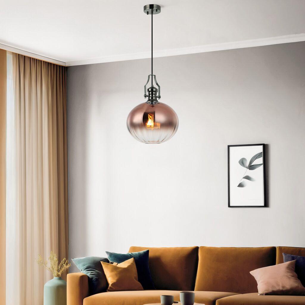 Opviq Luster Cueva-P01-PB, O28, 26cm, IP20 Бакарно-сребрена боја