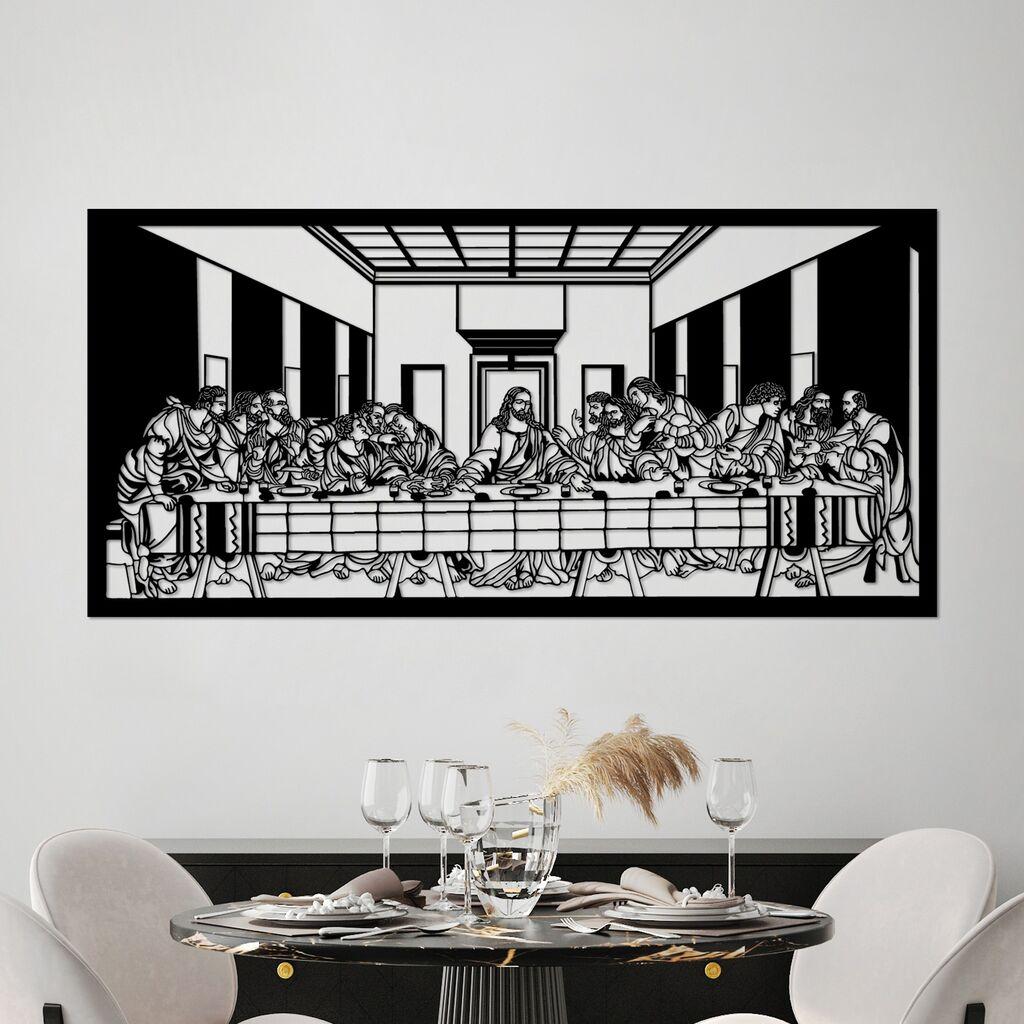 Wallity декорација за dzид Давинчи, 100x48 см, црна