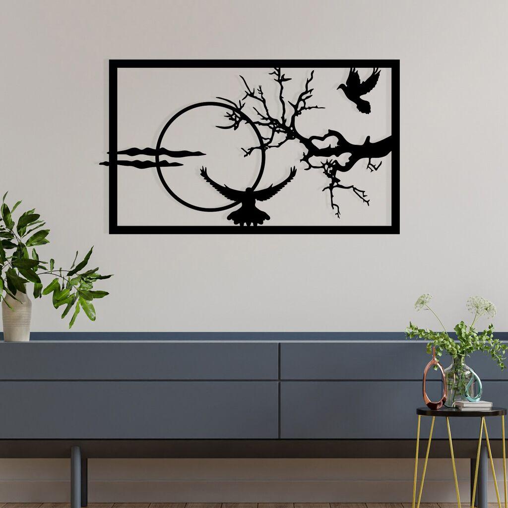 Wallity декорација за dzид Verde, 65,5x38 см, црна