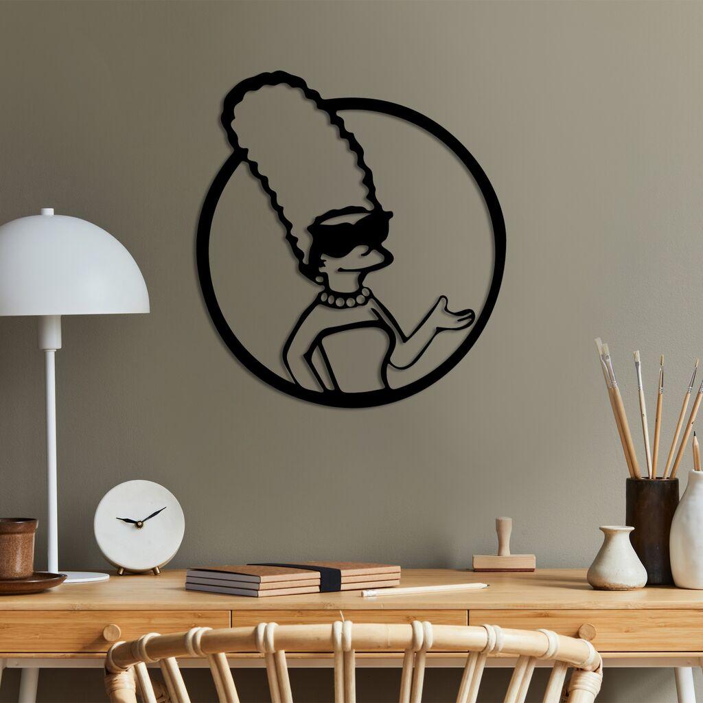 Wallity декорација за dzид Simpson 2, 33x33 см, црна