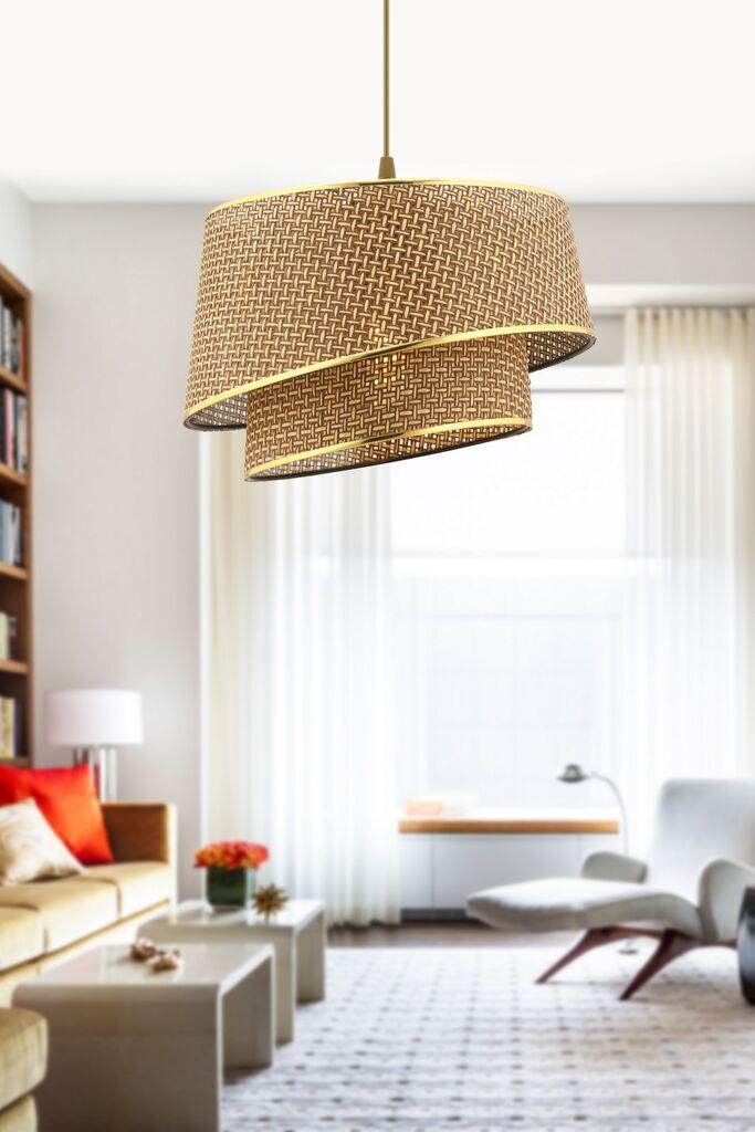 Opviq Luster Barette Hazeran, 32x32 см, златно-кафеава боја