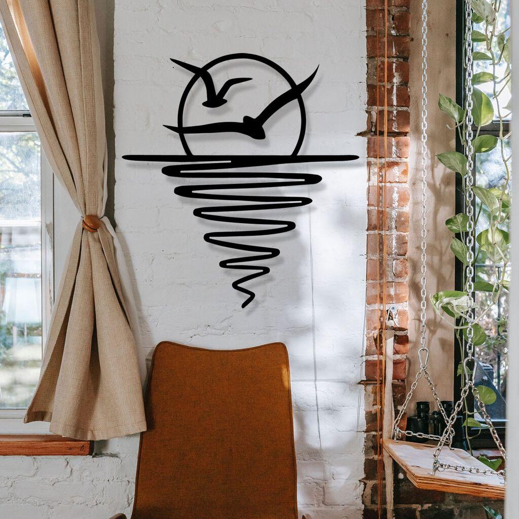 Wallity декорација за dzид Носталгија, 51x54.5 см, црна