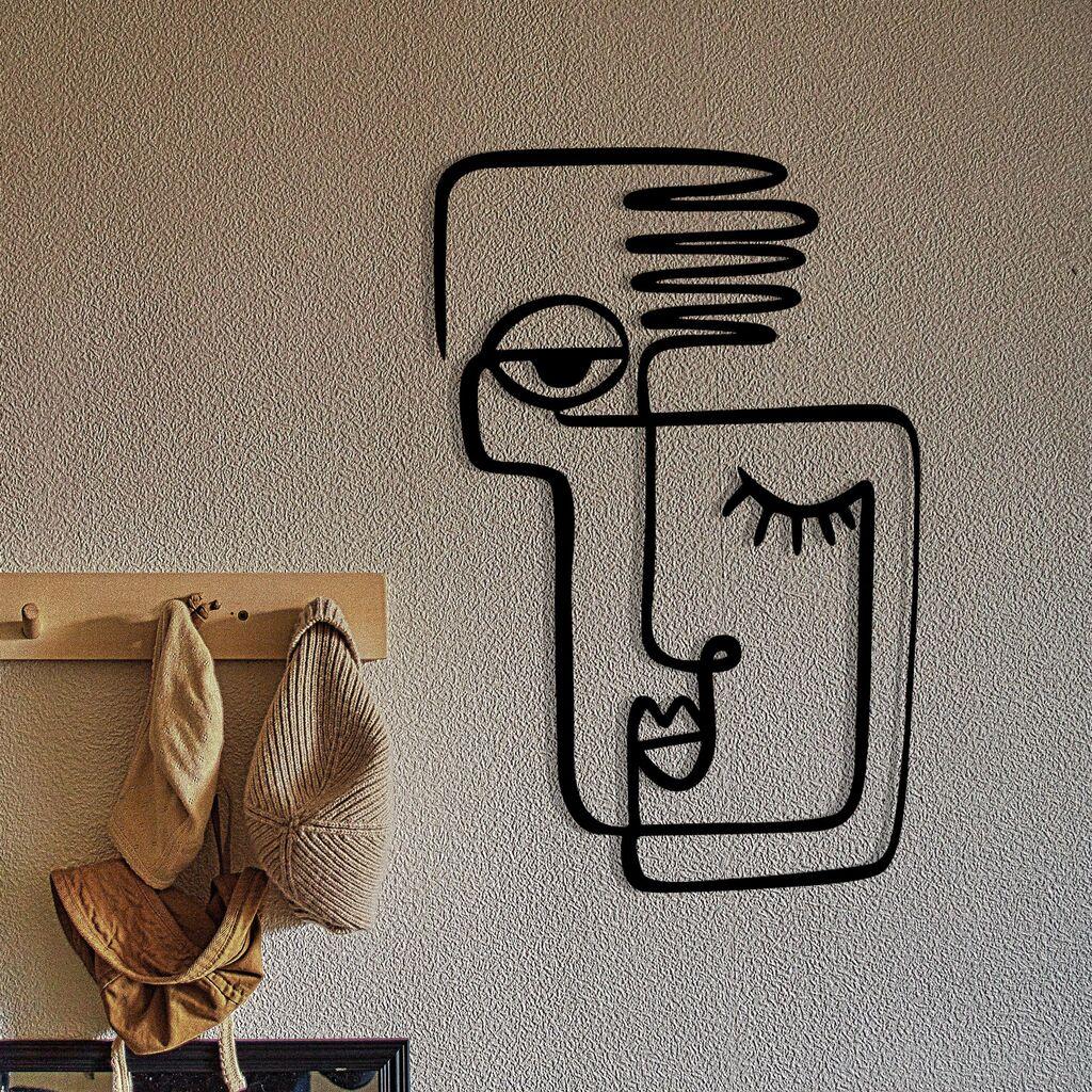 Wallity Cara mia декорација за dzид, 36x55 см, црна