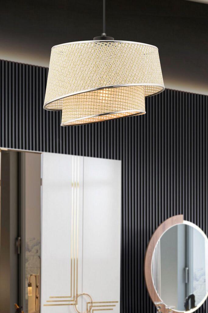 Opviq Luster Barette Hazeran, 32x32 см, сребрено-кремаста боја