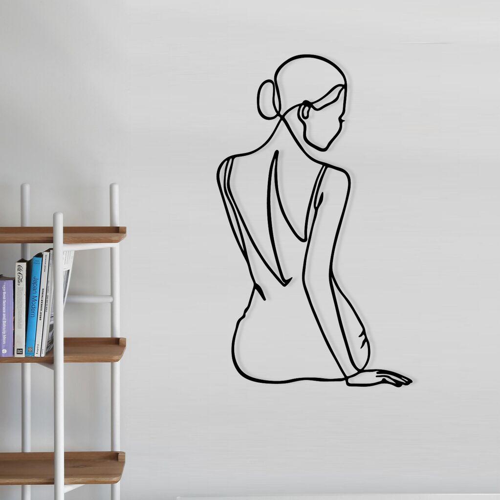 Wallity dzидна декорација Belleza, 38x65 см, црна