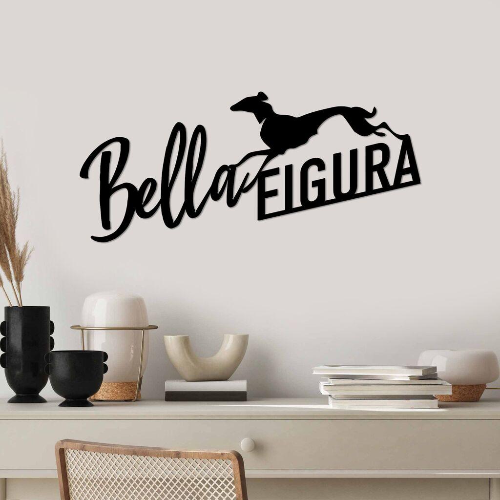 Wallity dzидна декорација Bella Figura 3, 60x27 см, црна