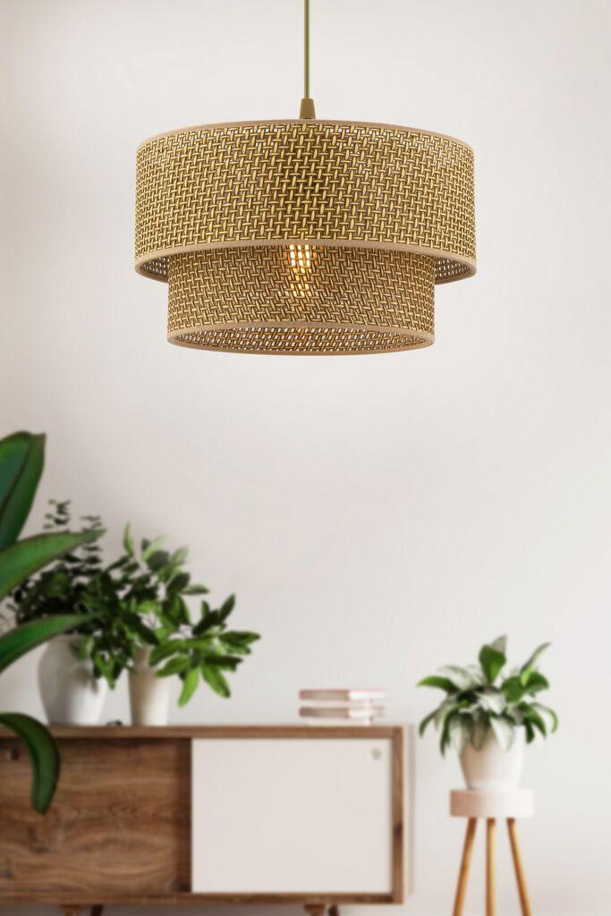 Opviq Luster Echo, 30x30 см, златно-беж боја