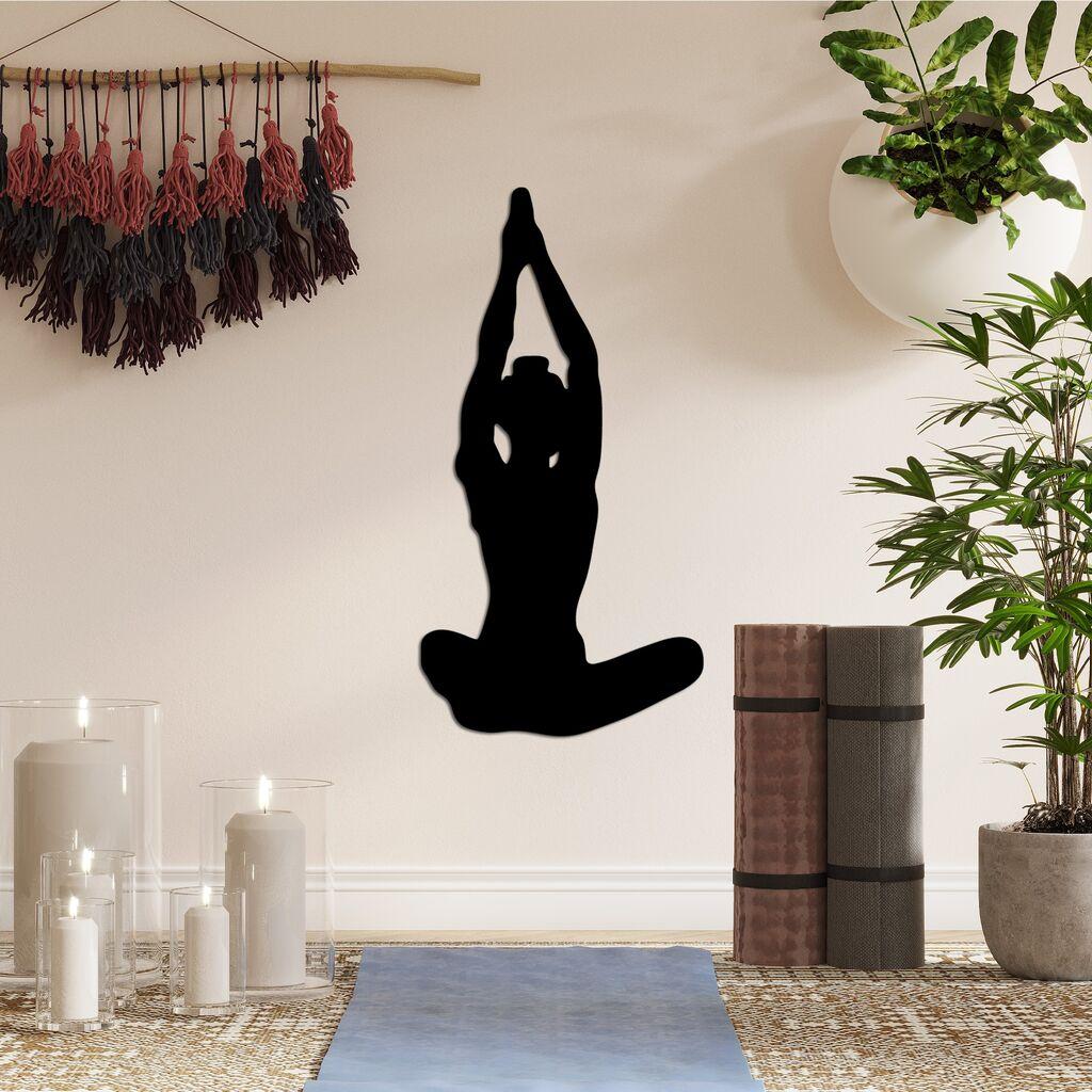 Wallity декорација за dzид Јога 6, 31x60 см, црна