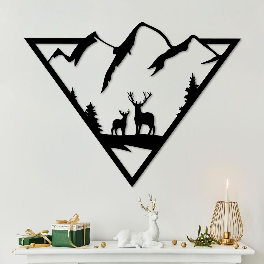 Wallity dzидна декорација Мајка и син 4, 42x55 см, црна