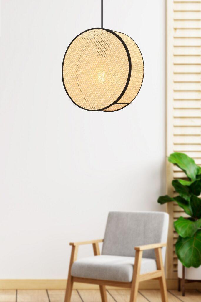 Голем тапан Opviq Luster, 35x9 см, беж-црна