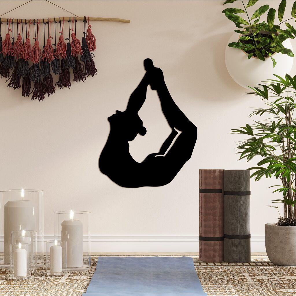Wallity декорација за dzид Јога 3, 38x50 см, црна