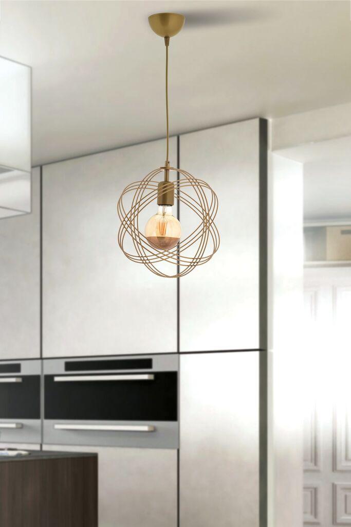 Opviq Luster Sheldon, 26 см, IP20, златна боја